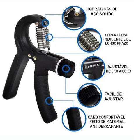 Hand Grip | Durable and Adjustable Arm Strengthener 10 to 60 kg